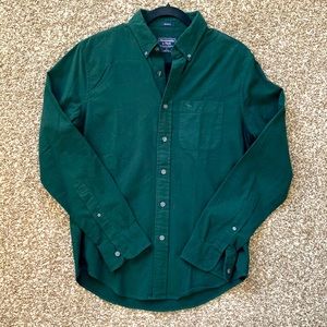 Dark green A&F shirt - S - like new